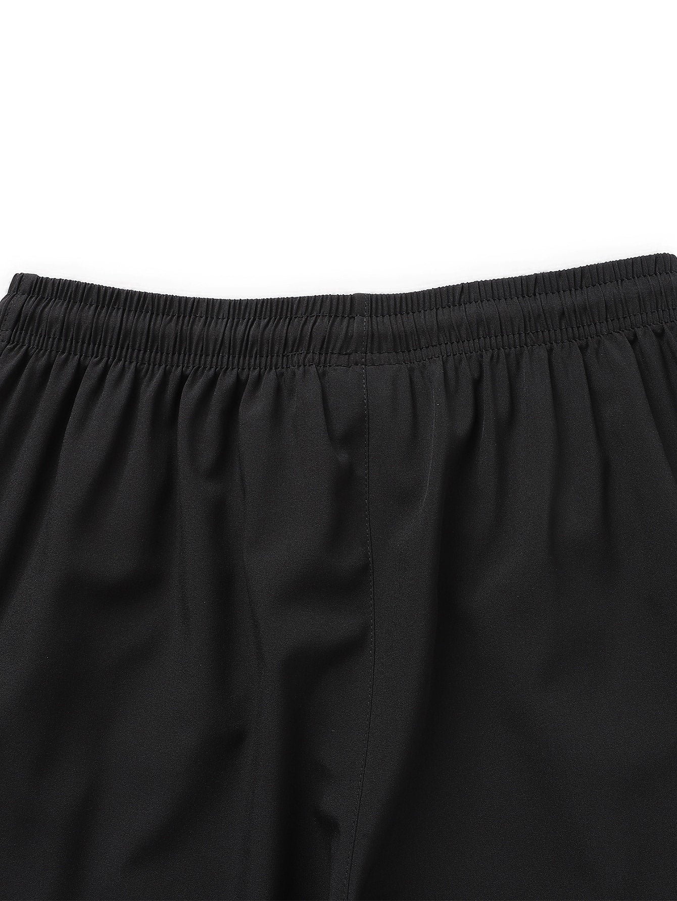 Men Drawstring Waist Zipper Pocket Shorts