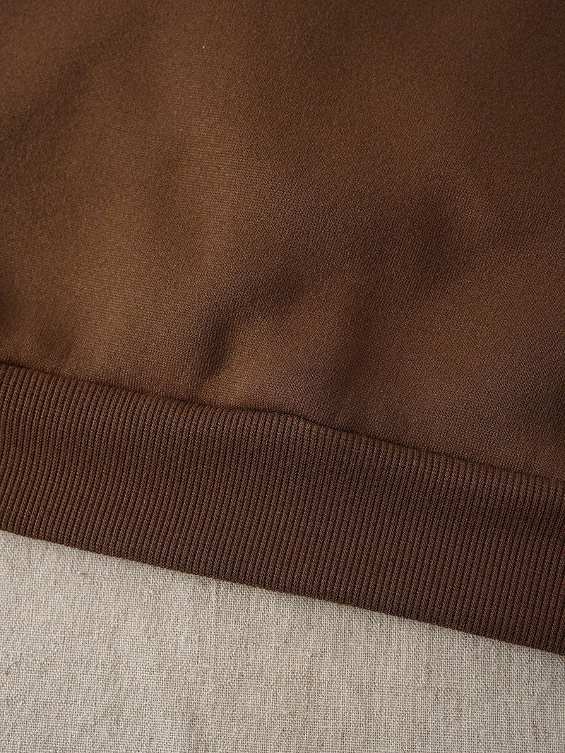 Solid Thermal Lined Sweatshirt