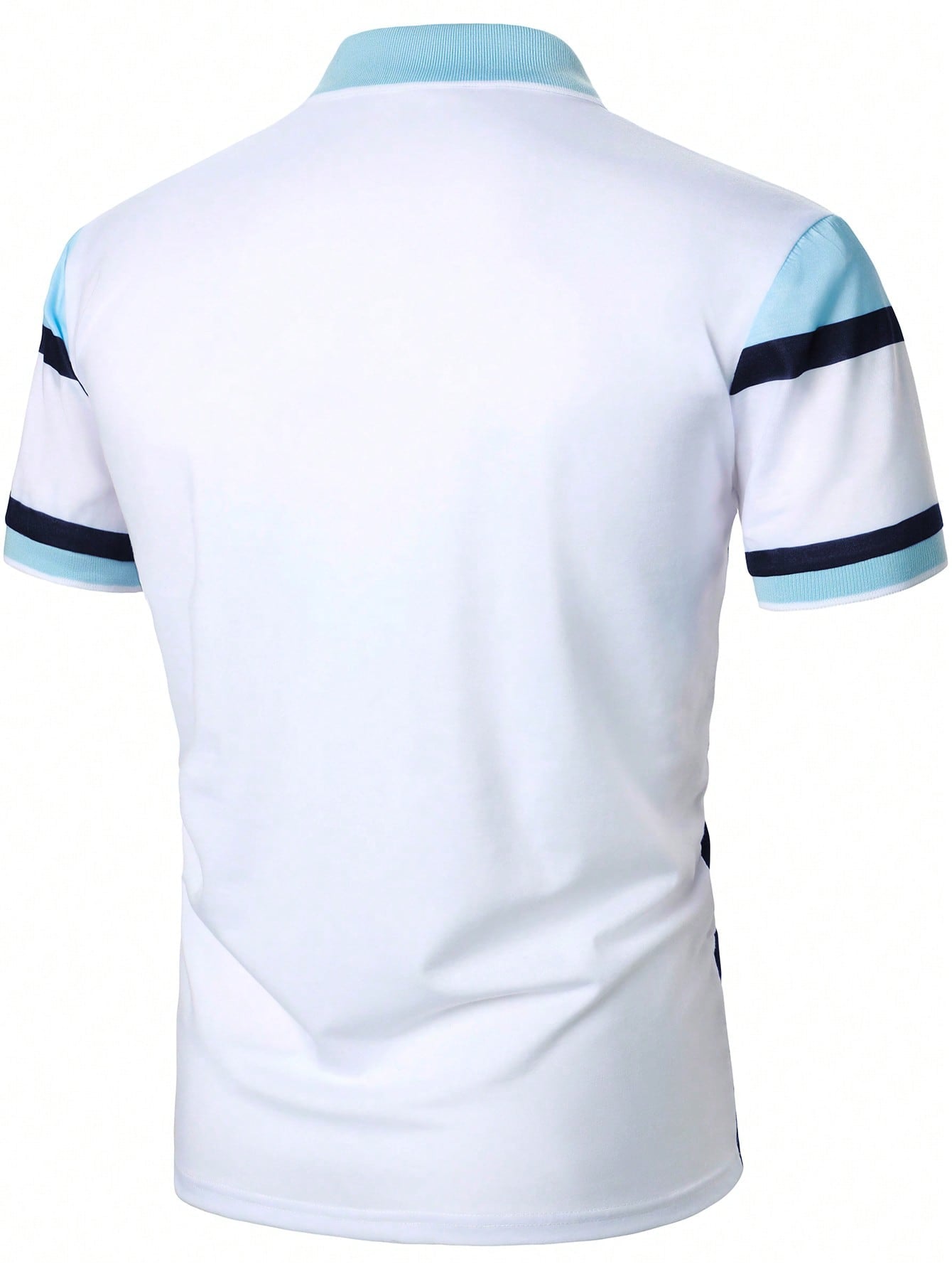 Men Color Block Polo Shirt