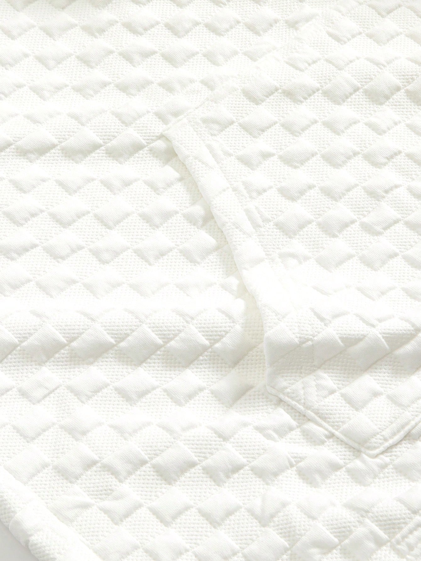 Pocket Drawstring Textured Hoodie