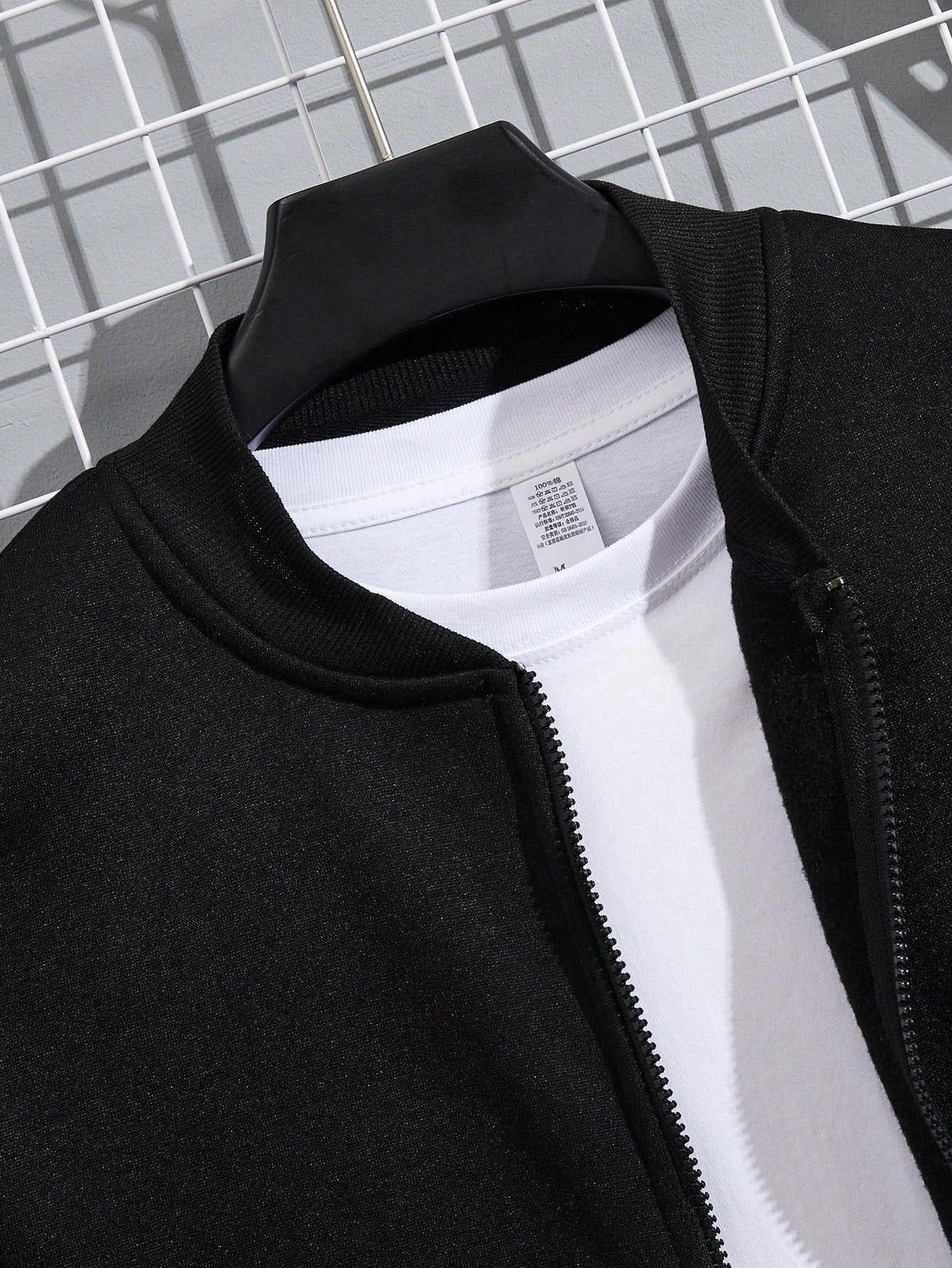 Men Zip Up Sweatshirt Without Tee