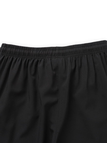 Men Drawstring Waist Zipper Pocket Shorts