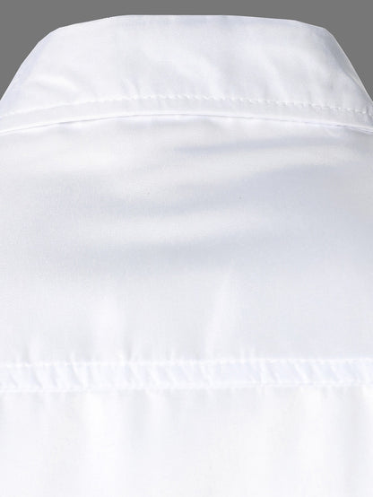Men Button Front Solid Shirt