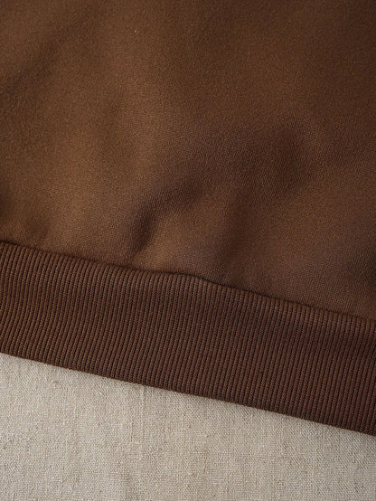 Solid Thermal Lined Sweatshirt