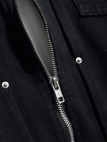 Men Zip Up Sweatshirt Without Tee
