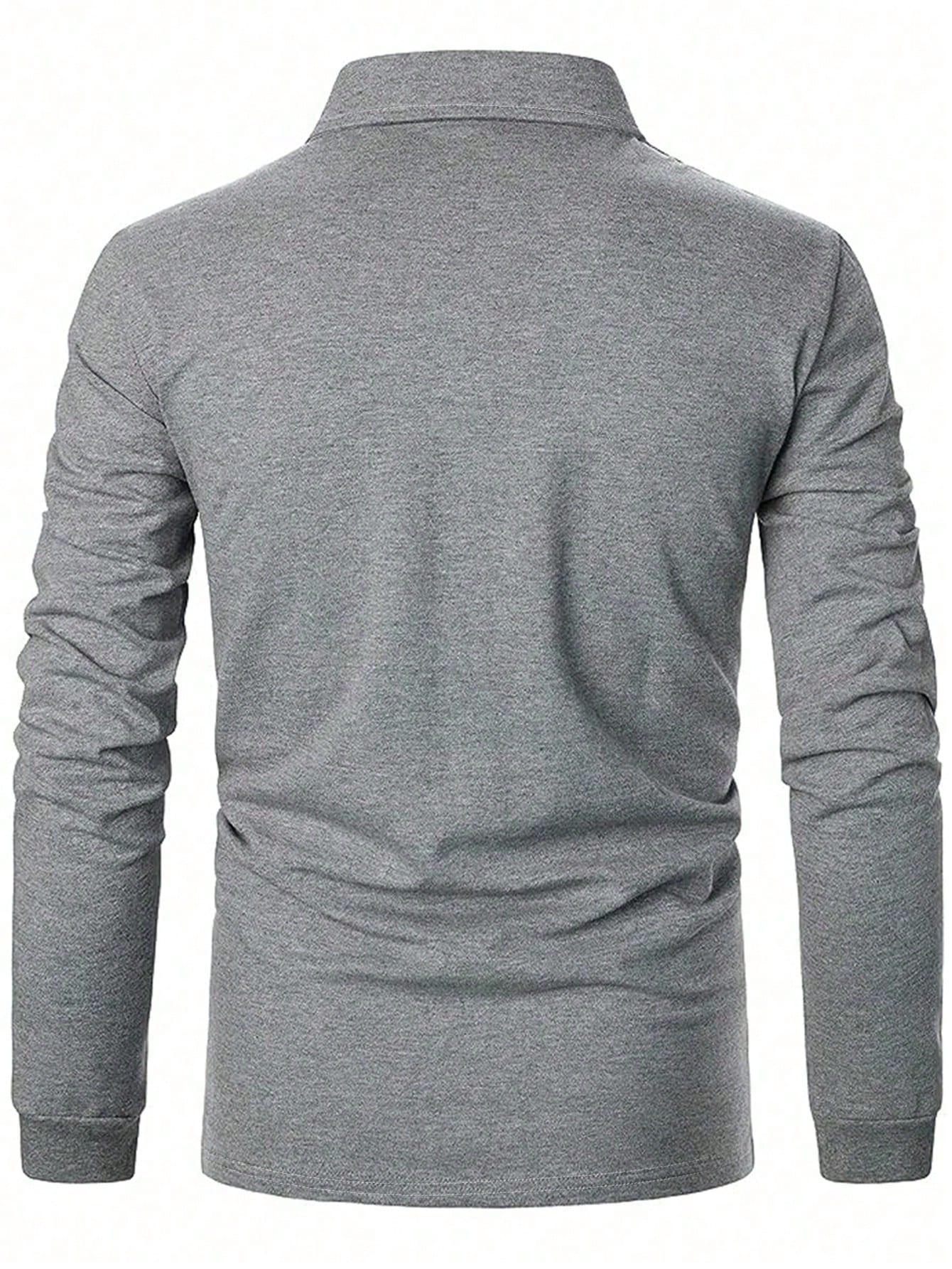 Men Contrast Trim Polo Shirt