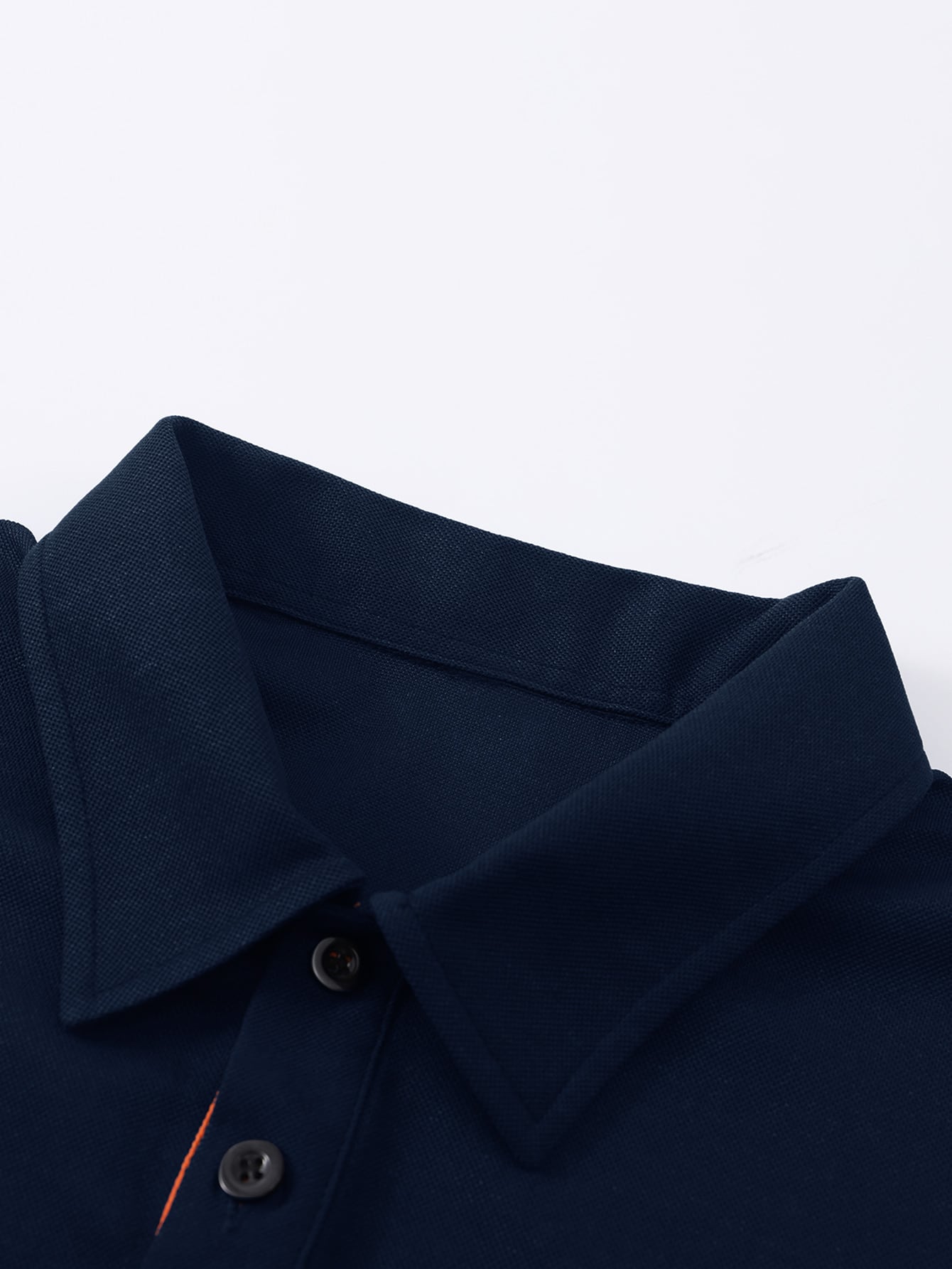 Men Contrast Trim Polo Shirt