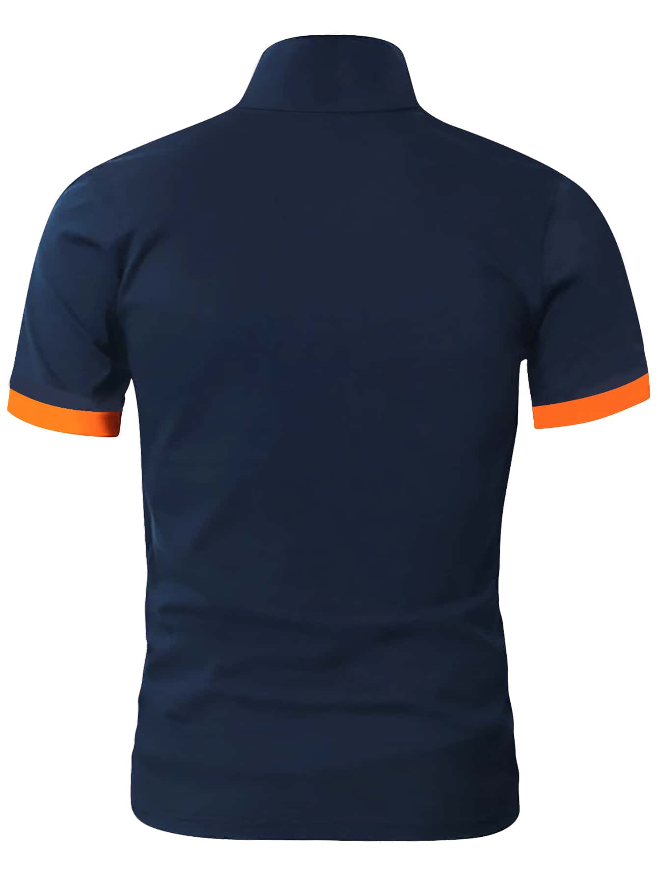 Men Contrast Trim Polo Shirt
