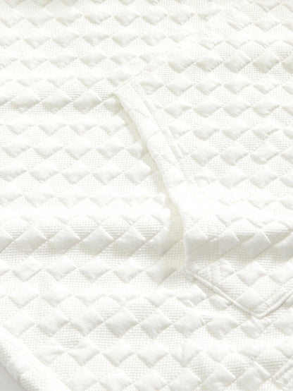 Pocket Drawstring Textured Hoodie